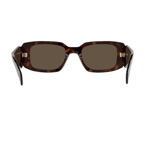 New! PRADA Tortoise & Brown Eyewear Sculto Reo Logo Sunglasses - Picture 5 of 16